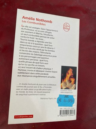 Libro Les Combustibles de Amélie Nothomb