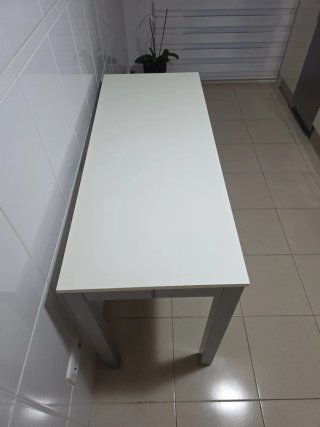 Mesa extensible madera y metal