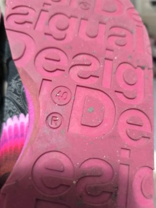 Zapatillas Desigual Mujer Talla 40 Negras y Rosas