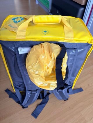 Mochila Glovo para repartos