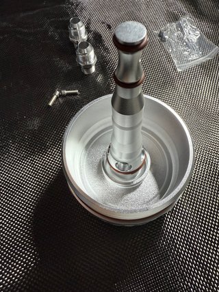 Tapa filtro aceite BMW aluminio rojo