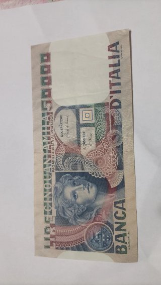 Banconota Lire 50.000 Banca d'Italia