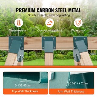 Soportes de Columpio A-Frame, Hardware de Columpio de Acero Carbono de Alta Resistencia con Hardware de Montaje, Kit de Soporte de Columpio DIY para Piernas de 101.6x101.6mm y Viga de 101.6x152.4m...