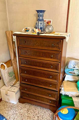 Settimino Vintage Legno Cassettiera