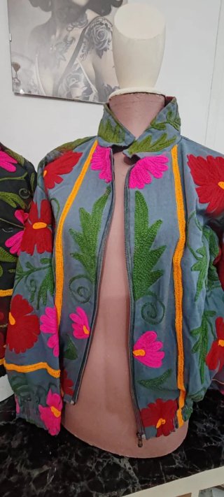 Chaqueta bordada India Talla Única
