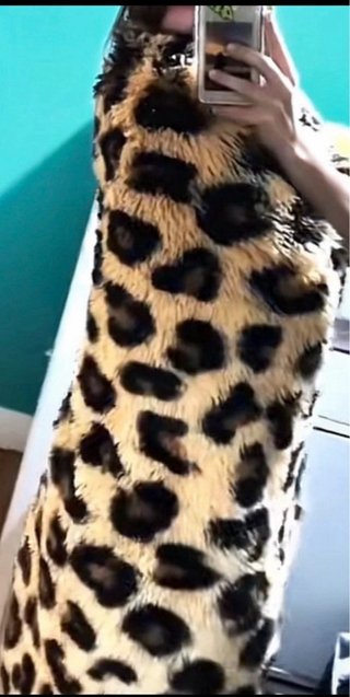 2 Mantas pelo leopardo beige y marrón