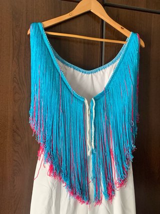 Vestido Flamenco Flecos Multicolor Talla Única