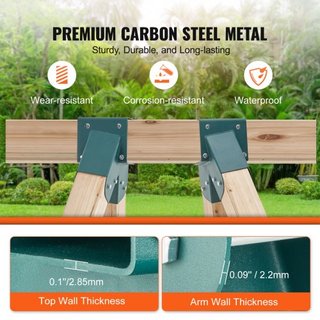 Soportes de Columpio A-Frame, Hardware de Columpio de Acero Carbono de Alta Resistencia con Hardware de Montaje, Kit de Soporte de Columpio DIY para Piernas de 101.6x101.6mm y Viga de 101.6x152.4m...