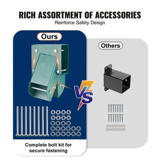 Soportes de Columpio A-Frame, Hardware de Columpio de Acero Carbono de Alta Resistencia con Hardware de Montaje, Kit de Soporte de Columpio DIY para Piernas de 101.6x101.6mm y Viga de 101.6x152.4m...