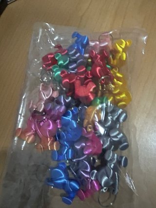 Portachiavi Orsetto Colorati 30 pezzi