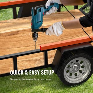 Asistente de Elevación para Puerta Trasera de Remolque de 2 Lados, Capacidad de Carga de 360 lbs, Compatible con Puerta Trasera y Rampa de Remolque Utilitario Abierto, con Rieles Laterales de 10 a...