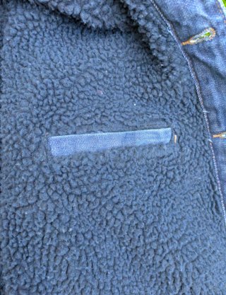 Chaqueta vaquera hombre con piel borrego