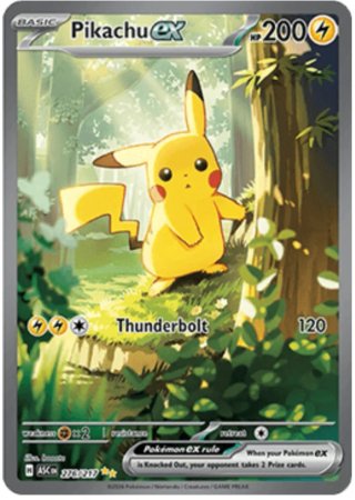 Pikachu ex - Ascended Heroes - Carta Pokémon
