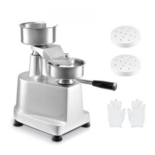 Máquina para hacer hamburguesas comerciales, moldeador de hamburguesas de 100 mm/4 pulgadas, prensa de hamburguesas de acero inoxidable de grado alimenticio, procesador de carne de cocina con 1000...