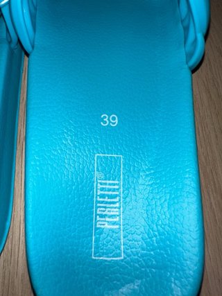 Ciabatte Perletti Azzurro/Bianco Tg 39