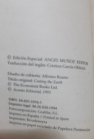 Libro"Las cuentas de la Tierra"