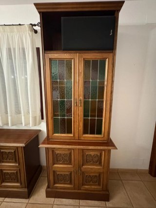 REGALO!!!!!  Mueble Comedor Clásico Madera Cristal