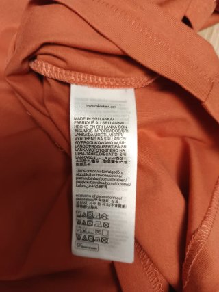 Camiseta Calvin Klein Jeans Naranja Talla M