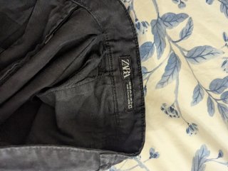 Pantalón Cargo Zara Negro Hombre