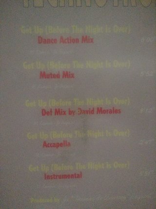 Vinilo Technotronic Get Up