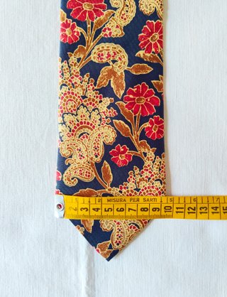 Cacharel cravatta con fantasia floreale/paisley