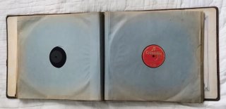 antigua COLECCIÓN 11 DISCOS DE PIZARRA aDOBLE CARA