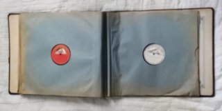 antigua COLECCIÓN 11 DISCOS DE PIZARRA aDOBLE CARA