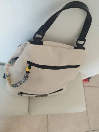 Mochila  Beige Antirrobo 33x31 cm. SOLO ENVIO