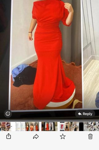Vestido rojo El Corte Inglés