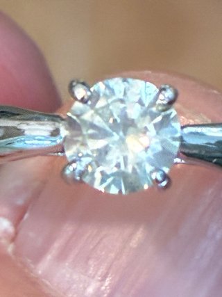 Anillo Oro 18k Diamante Natural 0.71 Ct VS2