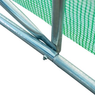 Invernadero de Jardín en Forma de Túnel 8X3X2 M con Puerta Enrollable, Invernadero para Huerto en Forma de Cúpula con 12 Ventanas, Cubierta de PE y Estructura de Acero, Verde