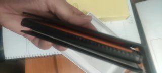 Cartera de piel Visconti negra y beige