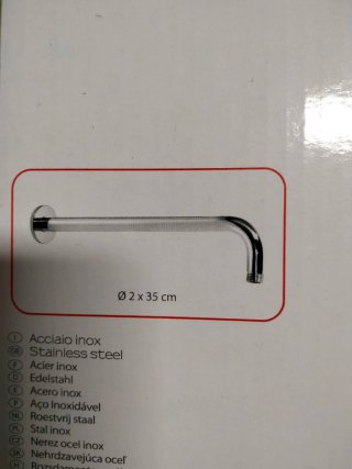2 bracci doccia Gedy Tube Star 35