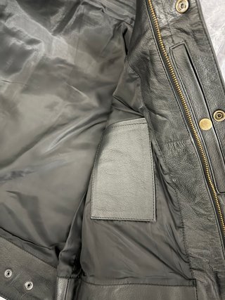 Chaleco Cuero Racerules Moto Talla M