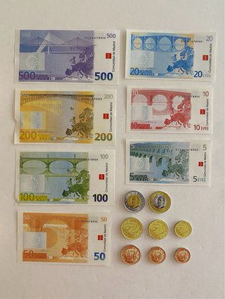 Billetes y monedas de Euro