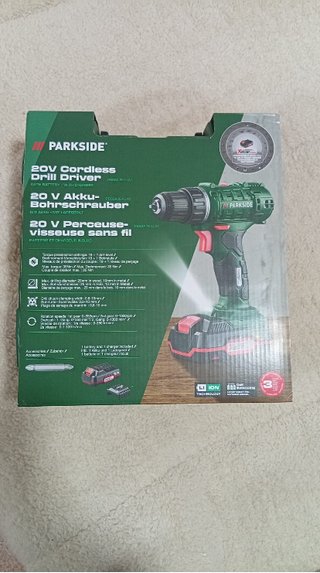 Taladro Atornillador Parkside 20V