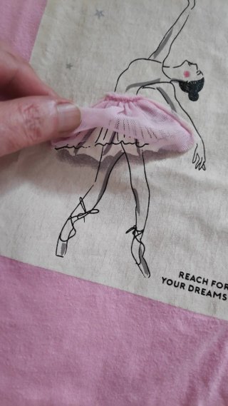 Camiseta Dunnes Stores Bailarina Rosa
