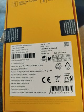 Móvil Realme 14x Negro