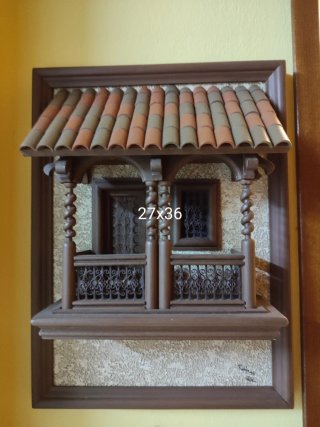 Balcón colonial miniatura