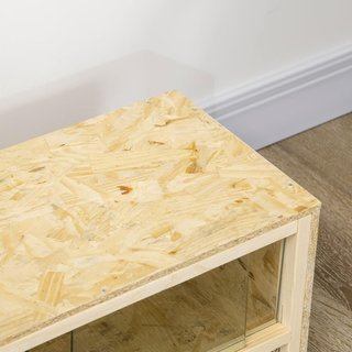 Terrario para Reptiles de Madera, Teca para Reptiles con Puertas de Vidrio Deslizantes y Paneles de Malla, Reptilario Multiusos, 60X29.5X29.5 Cm, para Lagartijas, Camaleón, Serpiente