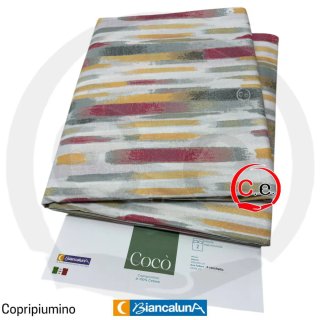 Copripiumino matrimoniale fantasia righe