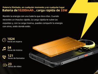 Smartphone Ultra Resistencia 10200 mAh a Estrenar