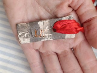 Colgante Cerámica Hecho a Mano Firmado
