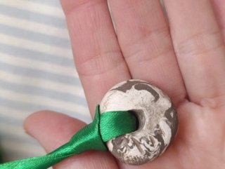 Colgante Cerámica Hecho a Mano Firmado
