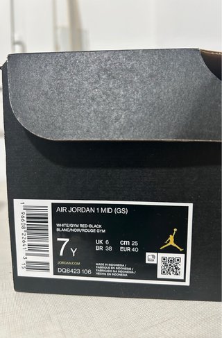 Air Jordan 1 Mid GS Talla 40