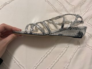 Sandalias Stuart Weitzman de Tiras Plateadas