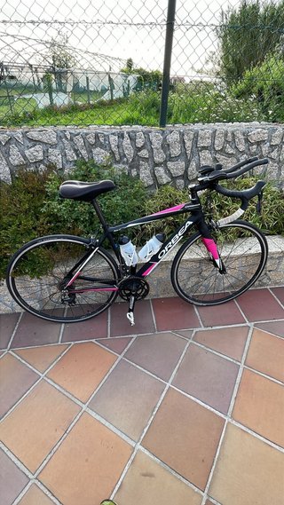 Orbea Bicicleta de Carretera Negra y Rosa