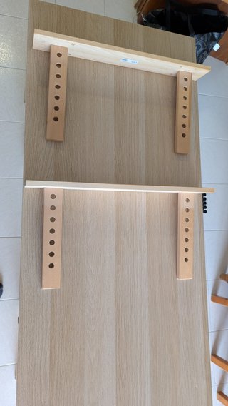 Mesa Ikea Lagkapten + 2 Caballetes Mittback