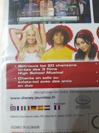 PRECINTADO.Juego Wii Disney High School Musical 3
