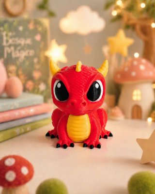 Figura Dragón Rojo y Amarillo Juguete